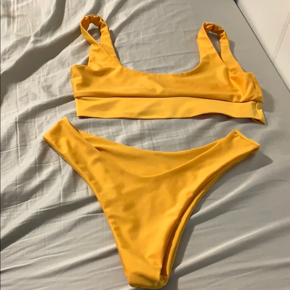 orange/yellow zaful bikini size medium